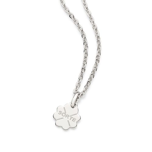 PENDANT PLATINUM FOUR LEAF CLOVER SORTE (LUCK)