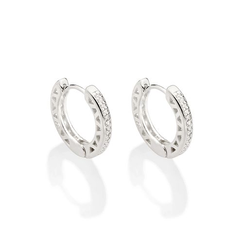 SILVER 925 HUGGIE EARRINGS