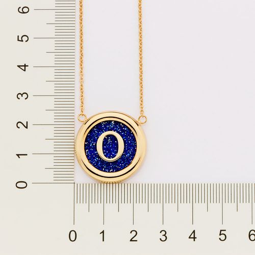 GOLD UNIVERSE LETTER NECKLACE-LETTER O