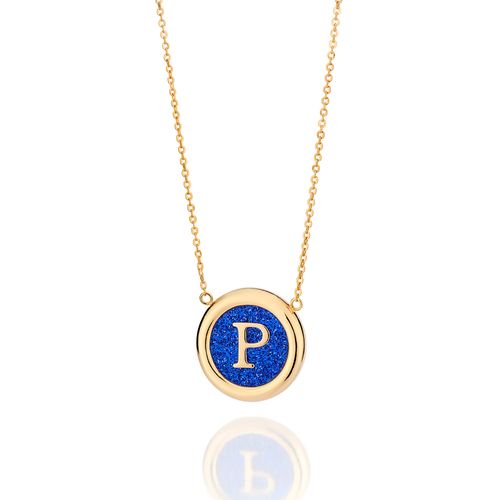 GOLD UNIVERSE LETTER NECKLACE-LETTER P