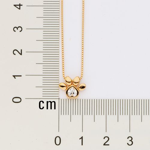 GOLD PET MOM NECKLACE