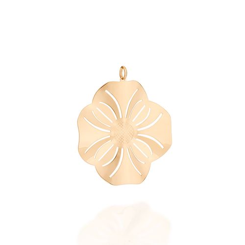 GOLD CURAÇAO FLOWER PENDANT