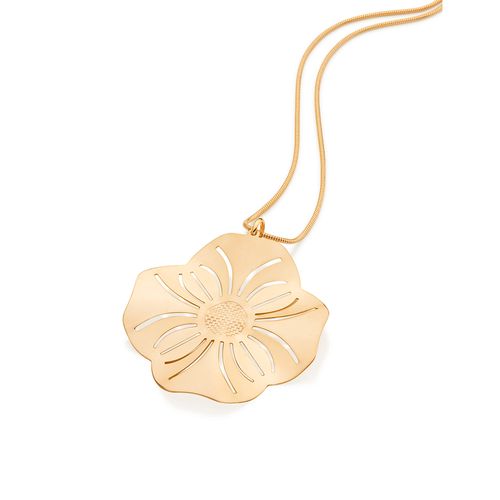 GOLD CURAÇAO FLOWER PENDANT