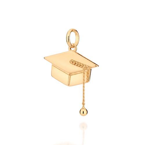 GOLD GRADUATION CAP PENDANT