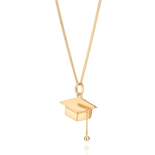 GOLD GRADUATION CAP PENDANT