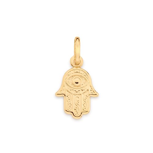 GOLD HAMSA HAND PENDANT