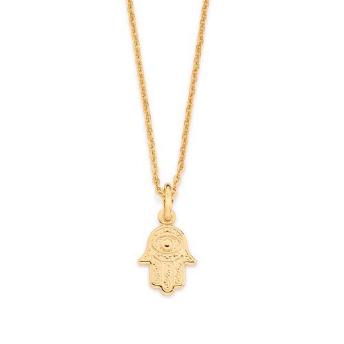 GOLD HAMSA HAND PENDANT