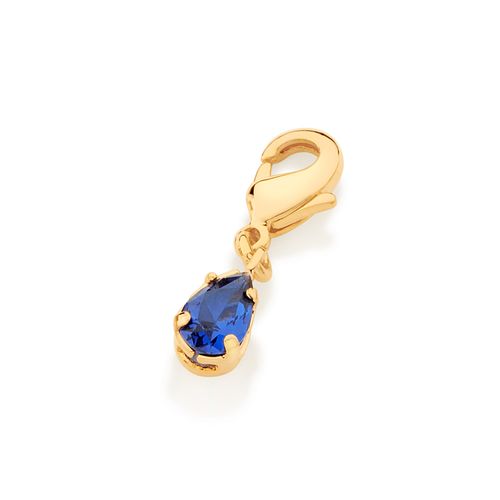 GOLD HEALTH PENDANT IN BLUE