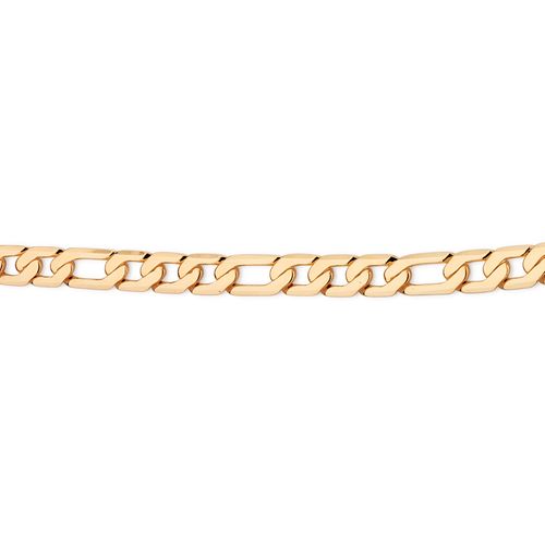 GOLD MEN'S FIGARO CHAIN - MEDIUM