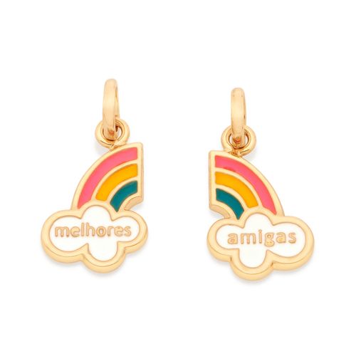 KIDS GOLD BFF RAINBOW PENDANT