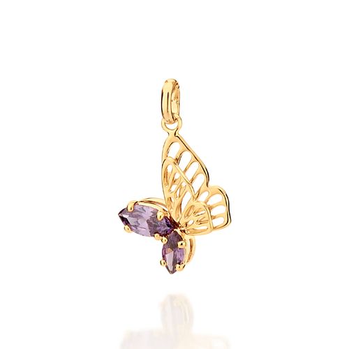 GOLD DELICATE BUTTERFLY PENDANT