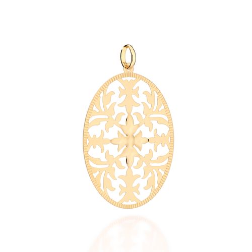 GOLD FALLEN LEAVES PENDANT