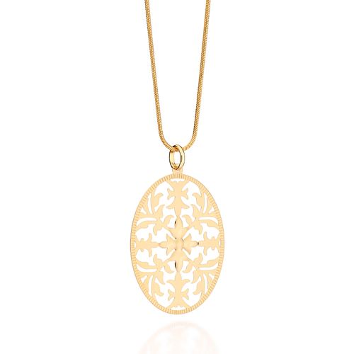 GOLD FALLEN LEAVES PENDANT