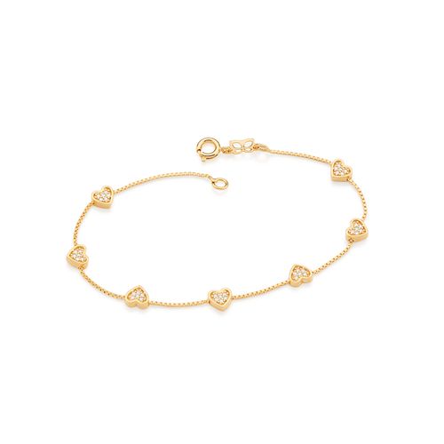 GOLD BRACELET WITH ZIR