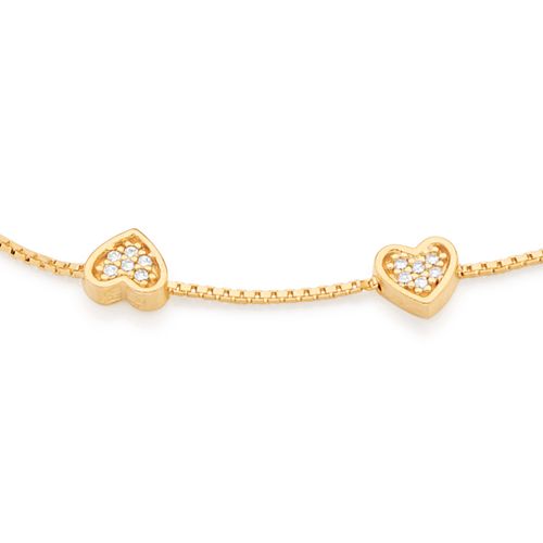 GOLD BRACELET WITH ZIR