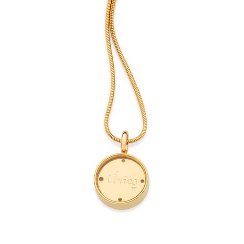 GOLD ARIES PENDANT