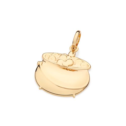 GOLD POT OF GOLD PENDANT