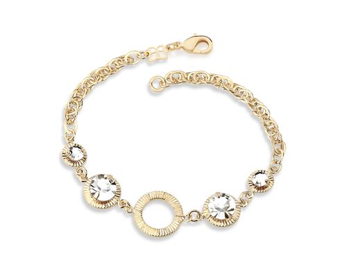 GOLD BRACELET WITH CRYSTAL