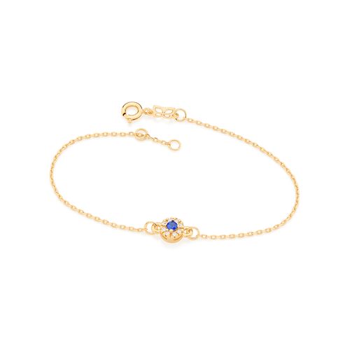 GOLD BRACELET WITH ZIRCONIA