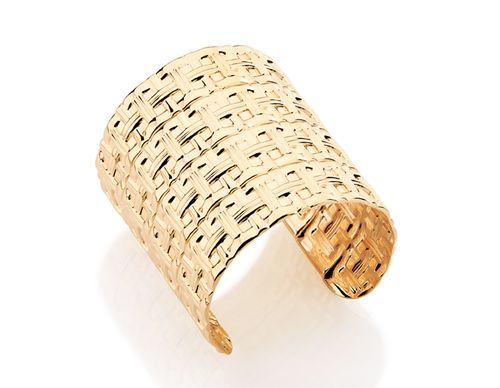 GOLD THICK CUFF BRACELET