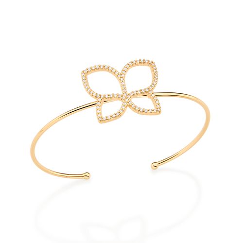 GOLD ROMMANEL BUTTERFLY MAXI BRACELET CUFF