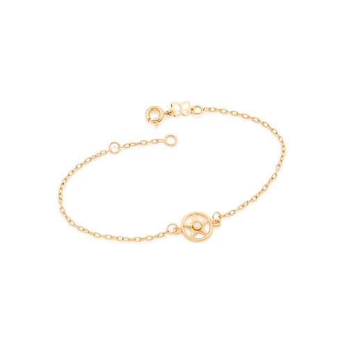 GOLD BRACELET WITH ZIRCONIA