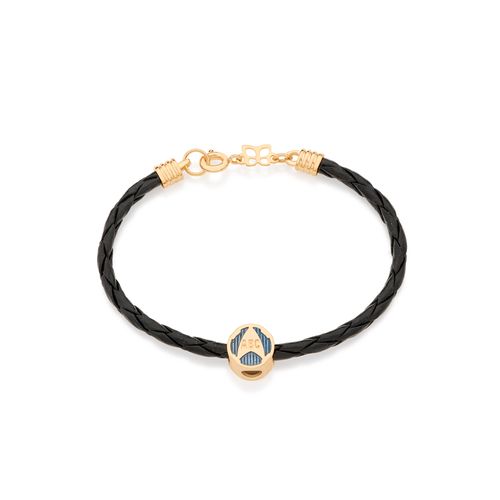 GOLD KID'S ABC LEATHER BRACELET - 14CM