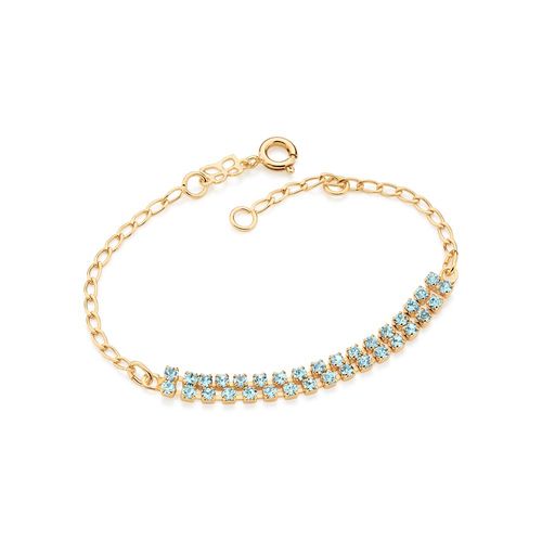 GOLD KID'S BRACELET WITH CRYSTAL