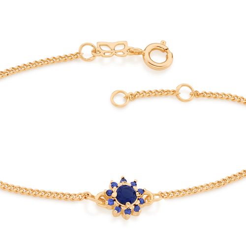 GOLD BRACELET WITH ZIRCONIA