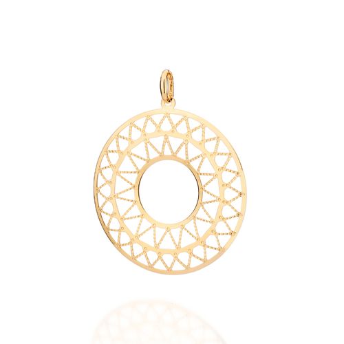 GOLD SUNNY DAY MANDALA PENDANT