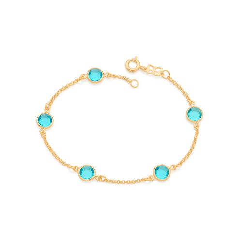 GOLD BRACELET WITH CRYSTAL