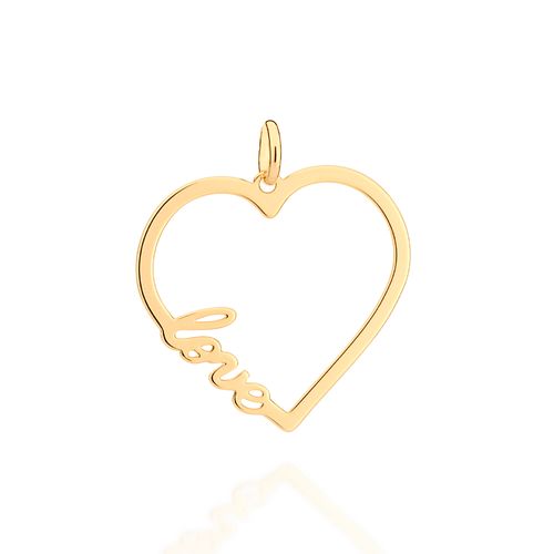 GOLD LOVE HEART PENDANT