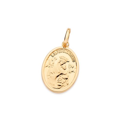 GOLD OUR LADY OF PERPETUAL HELP PENDANT