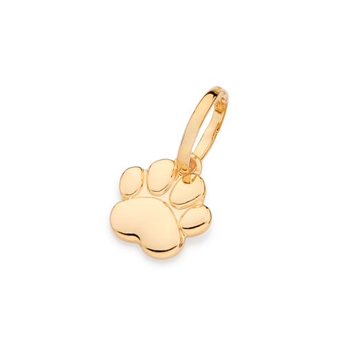 GOLD PUPPY PAW PENDANT