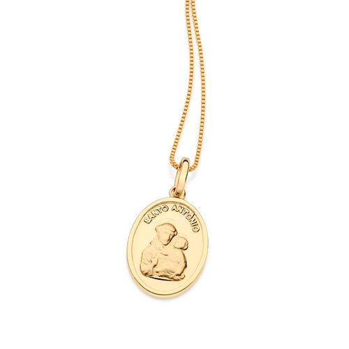 GOLD SAINT ANTHONY PENDANT