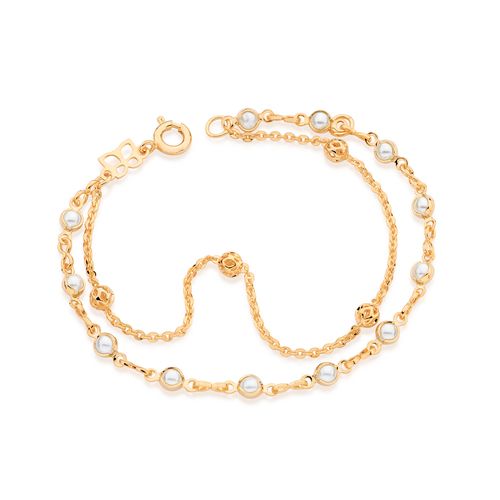 GOLD KID'S BRACELET WITH PEARL