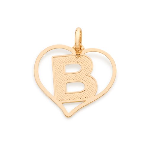 GOLD PENDANT-LETTER B