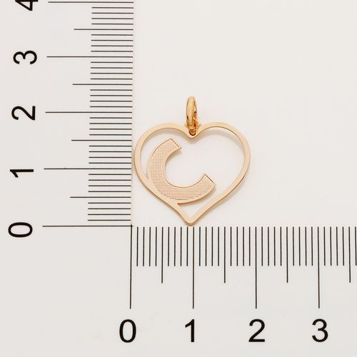 GOLD PENDANT-LETTER C