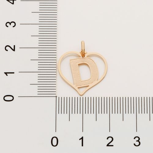 GOLD PENDANT-LETTER D