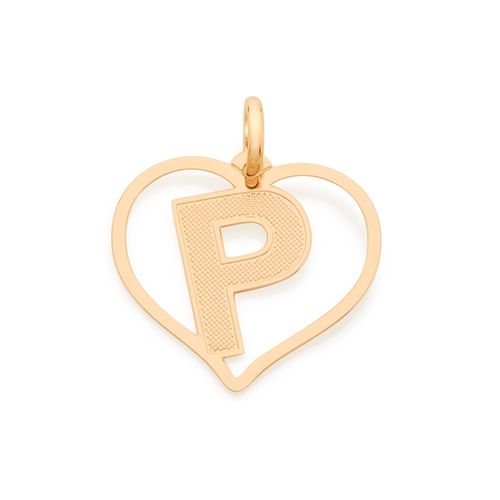 GOLD PENDANT-LETTER P