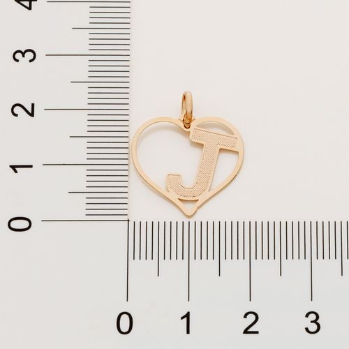 GOLD PENDANT-LETTER J