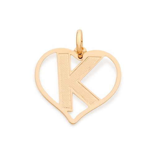 GOLD PENDANT-LETTER K