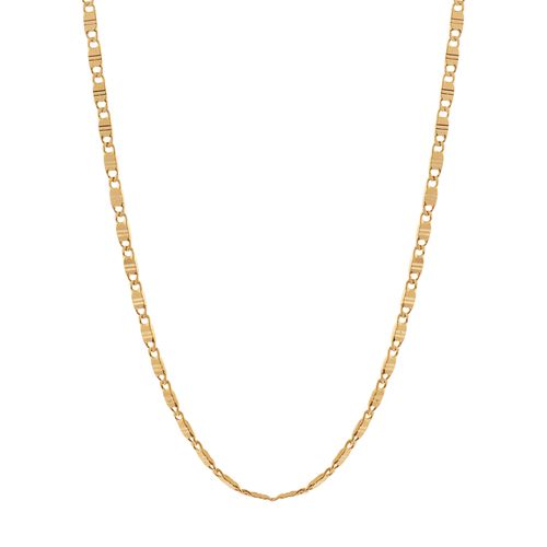 GOLD ANCHOR LINK CHAIN NECKLACE - 60CM