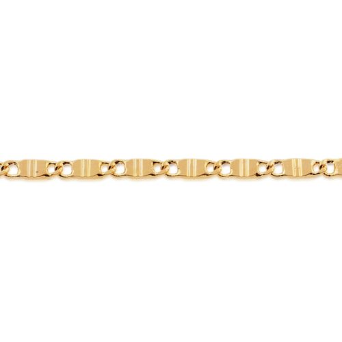 GOLD ANCHOR LINK CHAIN NECKLACE - 60CM