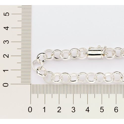 SILVER 925 ROLO LINK CHAIN BRACELET