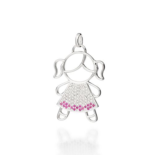 SILVER 925 GIRL PENDANT