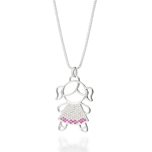 SILVER 925 GIRL PENDANT