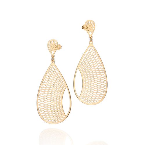 GOLD WATER DROP MAXI EARRINGS