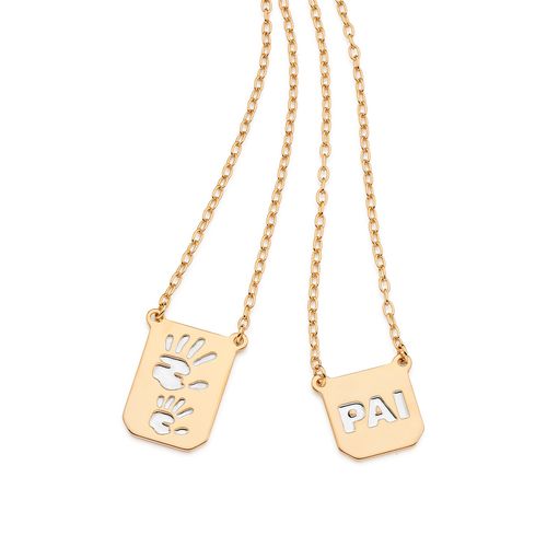 GOLD MEN’S PAI (DAD) SCAPULAR NECKLACE