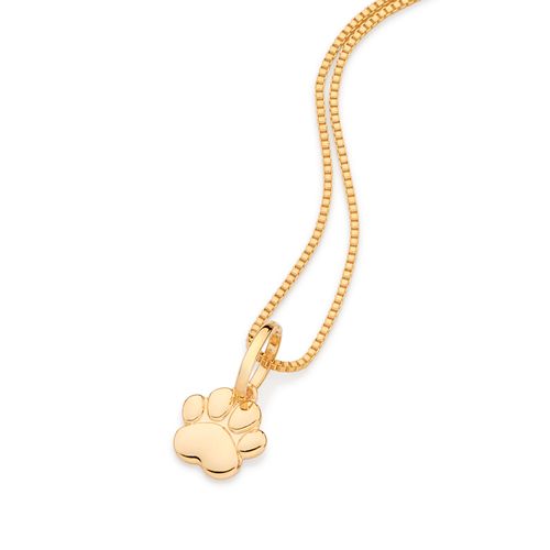 GOLD PUPPY PAW PENDANT